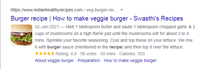 Recipe Snippet