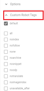 Custom Robot Tags